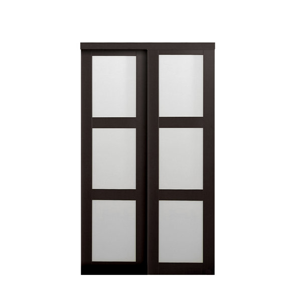 Renin Euro 3Lite Glass Sliding Closet Door & Reviews Wayfair Canada